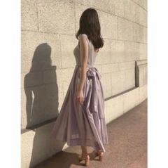 snidel ワンピース　Sustainableニットドッキングワンピース