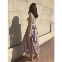 snidel ワンピース　Sustainableニットドッキングワンピース