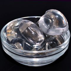 水晶 ハート25ｍｍ　　2個セット 　 ☆天然石　置石