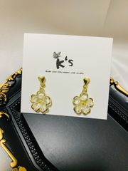 【K‘s store 2021】ピアス　925 お花　立体　No.109