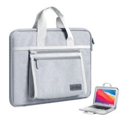 Brand new EMY-li laptop bag/case for 15-inch laptops. Shockproof, waterproof, and stylish with a built-in handle and mouse compartment. Available in gray and white.