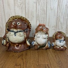 信楽焼 狸の置物 たぬき 招き猫のコレクション 招き猫 カエル 置物