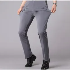 ビジネスパンツ スラックス メンズ クールビズ スリムパンツ ストレッチ 洗える ウォッシャブル 薄手 美脚 細身 紳士ズボンyuanlang01