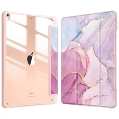 【数量限定】Fintie iPad Air 2019 ケース iPad Air3 / Pro 2017 10.5インチ 透明バックカバー Apple Pencil 収納可能 三つ折スタンド スリープ機能 軽量 薄型 傷つけ防止 PU合成レザー TPU (モデル