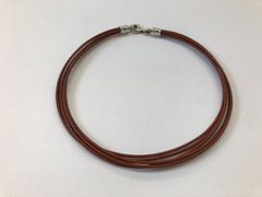 レザーチョーカー（牛革・茶）新品未使用品