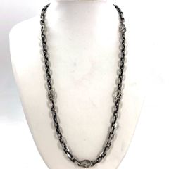 GUCCI グッチ インターロッキングG ロングネックレス チェーン シルバー SILVER Ag 925 刻印 袋【OE-969】