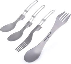 Boundless Voyage Ti1063T チタン スプーン チタンカトラリー 折りたたみ キャンプ用品 ソロキャン バーベキュー 食器 アウトドア