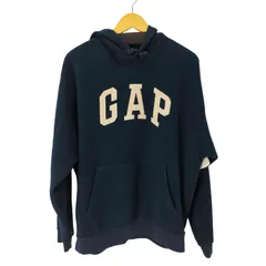 ギャップ Gap 90S OLD 紺タグ ビッグロゴ フリースパーカー メンズ JPN：L 