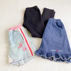 A204　ショートパンツ130セットとユニクロボアレギンス120