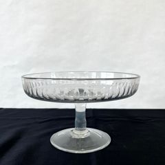 整理 大正ガラス コンポート 青に白でかきあげ模様 - メルカリ