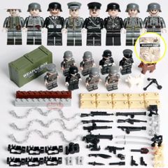 ブロックのおもちゃ レゴ互換 ミリタリーミニフィグシリーズ【ドイツ軍】 08