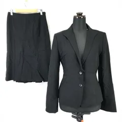 日本製★タルボット/Talbots★セットアップ/スカートスーツ【上下2/レディースM/黒/black】Jackets/skirt/Set up/Made in Japan◆cBH341<sale>