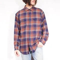 USA VINTAGE RED HEAD CHECK PATTERNED DESIGN FLANNEL SHIRT/アメリカ古着チェック柄デザインフランネルシャツ