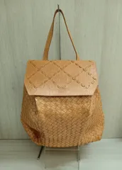 Robita/ロビタ/リュック/編み込みレザーリュック/ブラウン