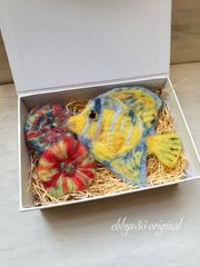 羊毛フェルト　クイーンエンゼルフィッシュ　スコリミア　ハンドメイド作品