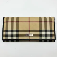BURBERRY バーバリー 長財布 ノバチェック ベージュ イタリア製 レディース SG312-7