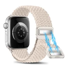 CeiBand バンド Apple Watch 41/40/38mm 用 交換ベルト 編み 腕時計バンド Apple Watch Series 9 41mm 対応 弾力性 ベルト ナイロン 編み込み 磁気吸着式バックル スポーツバンド メンズ レディース 時計