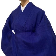 R-1277　着物　単衣　紬　裄67.5センチ　レディース