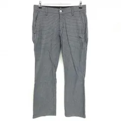 プーマ パンツ 黒×グレー 総柄 ストレッチ  メンズ 79 ゴルフウェア PUMA