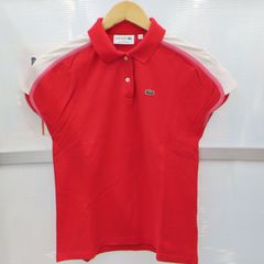LACOSTE　半袖　ポロシャツ　フレンチスリーブ　(C4-123)