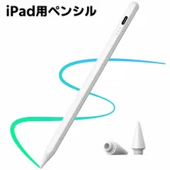 iPad用ペン iPad Pro M4 mini 7対応 アップルペンシル 超急速充電 タッチペン スタイラスペン ipadペンシル対応 磁気吸着/傾き感知/パームリジェクション Type-C充電式 超高精度 途切れなし ペン先2枚付き 2018年以降iPad