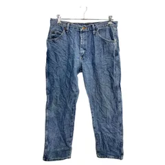 Wrangler デニムパンツ W36 ラングラー レギュラーフィット ビッグサイズ ブルー コットン メキシコ製 古着卸 アメリカ仕入 2502-845