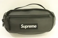 【中古】 Supreme メンズウエストポーチ -- Leather Waist Bag Supreme -- 黒 ブラック ロゴのサムネイル