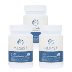 【送料無料】【新品】【まとめ売り】 洗濯補助剤 SEN 3個セット 日本製 / 超強力 大人気 除菌 消臭 部屋干し臭 漂白剤 ボトル 正規品 ドラム式洗濯機 シャープ 洗濯機 アタック 加齢臭に 天然由来成分でお子様 ペットにも安心 ホタテの力 メナージュ