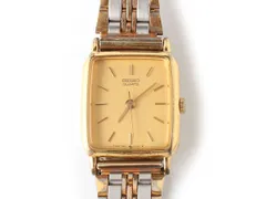 M24198 SEIKO セイコー 腕時計 動作未確認 ゴールド×シルバー クォーツ アナログ 3針