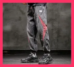 ワイドレッグパンツ 大人気 カラーマッチング デニム ゆったりする カジュアル  大人気 カラーマッチング デニム ゆったりする カジュアル 【素材】ポリエステル コットン■カ おすすめ おしゃれ　人気 上品 NEWYY2021010231