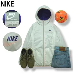 ナイキ NIKE フーデット ウィンド ジャケット 中綿 キルティング ジャンパー パーカー ラグランスリーブ M ホワイト x パープル x ピンク スポーツ アウトドア ♪