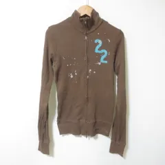 C199　Hollister　ホリスター　ブラウン　ブルゾン　ジップアップ　S　水色