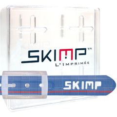 SKIMP プリントベルト グレンチェック メンズ レディース ゴム ゴルフ スノボ 防水  長さ約140cm 幅約3.4cm スキンプ【PDG マリンブルー】