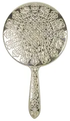 【特価セール】ヤマムラ Ｙ－１３ メッキハンドミラー ゴールド