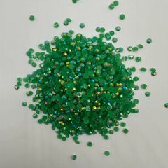 ミルキーストーン　ラインストーン　デコストーン 　グリーン