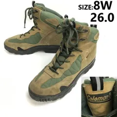 Coleman/コールマン★高機能/トレッキングシューズ/ブーツ【8W/26.0/green×beige】マウンテン/ハイカー/Leather/Boots/shoes◆bWB118-1<sale>