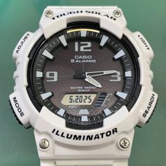 CASIO AQ-S810Wホワイト タフソーラー 腕時計 - メルカリ