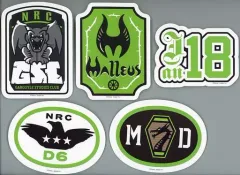 【中古】シール・ステッカー マレウス・ドラコニア ステッカーセット 「ディズニー ツイステッドワンダーランド」 マレウスの誕生日記念グッズ