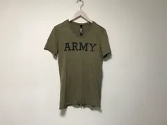 本物ダブルジェーケーwjkダブルジェイケイVネックARMY半袖Tシャツメンズサーフアメカジミリタリーストリートスケーターワークビジネススーツモードゴルフドレスカーキ日本製M