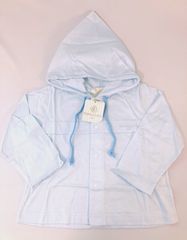 新品未使用 タグ付き yumi katsura 桂由美 長袖 パーカー 薄手 ブルー 水色 サイズ 90 綿100％ 日本製 日除け 羽織り