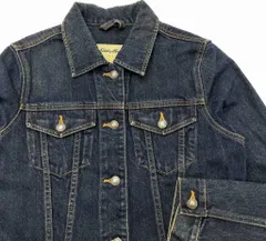 00s ☆ Eddie Bauer ☆ 3rd型 デニム ジャケット インディゴ 濃紺 レディース S アメカジ 大人カジュアル Y2K エディーバウアー■S2273のサムネイル