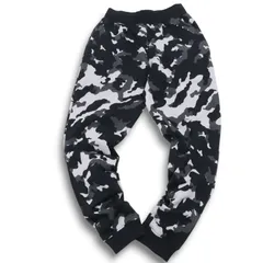 UNDER ARMOUR アンダーアーマー 秋冬 スウェット 裏起毛★ カモフラ 迷彩柄 ジョガー パンツ Sz.M メンズ 黒 トレーニング