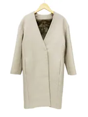 BEAUTY&YOUTH UNITED ARROWS (ビューティーアンドユースユナイテッドアローズ) ダブルカラーレス フェイクファーライナーコート 1625-151-4143 S ベージュ レディース/028