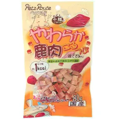 ペッツルート やわらか鹿肉ころつぶ 80g （1点）
