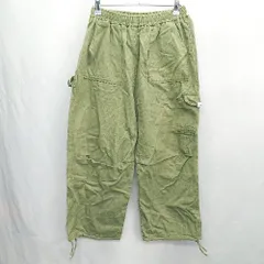 ◇ Θ MAISON CLUB ウエストゴム クロップド丈 カーゴパンツ サイズ表記なし カーキ系 メンズ E  【1502060020534】