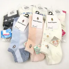 ハッシュパピー他 靴下 7点セット アンクル ショート ソックス まとめて 大量 レディース 【中古】