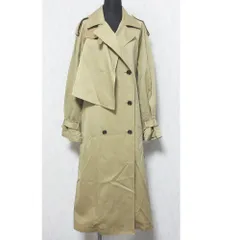 ほぼ美品 6 ROKU ロク ビューティ&ユース ユナイテッドアローズ BIG TRENCH COAT オーバーサイズ トレンチコート 86251040159 38 ベージュ レディース 古着 中古 USED