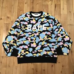 マルチカモ 長袖 スウェット Lサイズ a bathing ape bape cotton candy camo エイプ ベイプ アベイシングエイプ new multi camo 迷彩