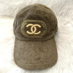  CHANEL （シャネル） パイル 生地 ココマーク ロゴ 刺繍 ｲｱﾝｺﾅｰ ｺｺﾏｰｸ ｷｬｯﾌﾟ 服飾 帽子 Khaki カーキのサムネイル