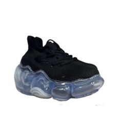 grounds グラウンズ スニーカー レディース BLACK/ BLUE シンプル カジュアルシューズ